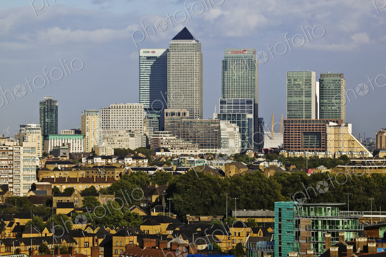 London Skyline at Canary Wharf