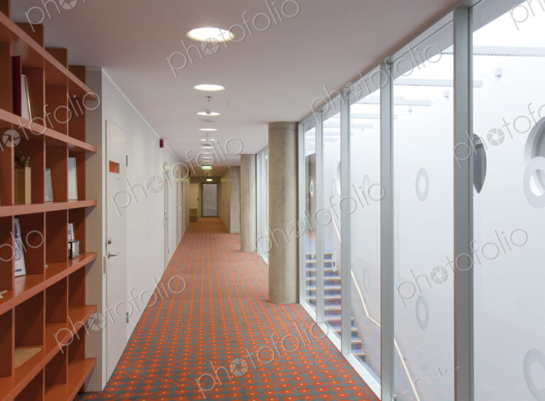 Long Carpeted Hallway
