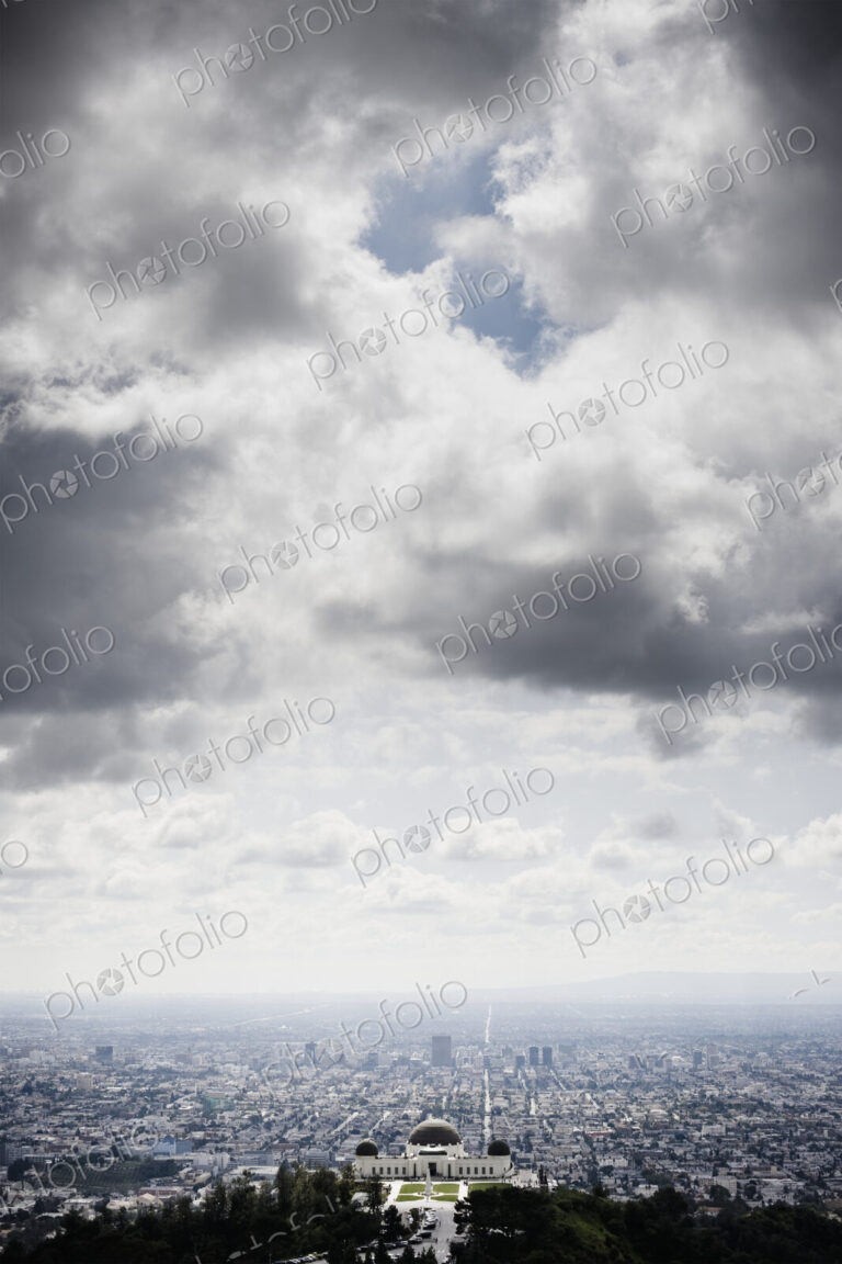 Los Angeles Beneath Cloudy Sky