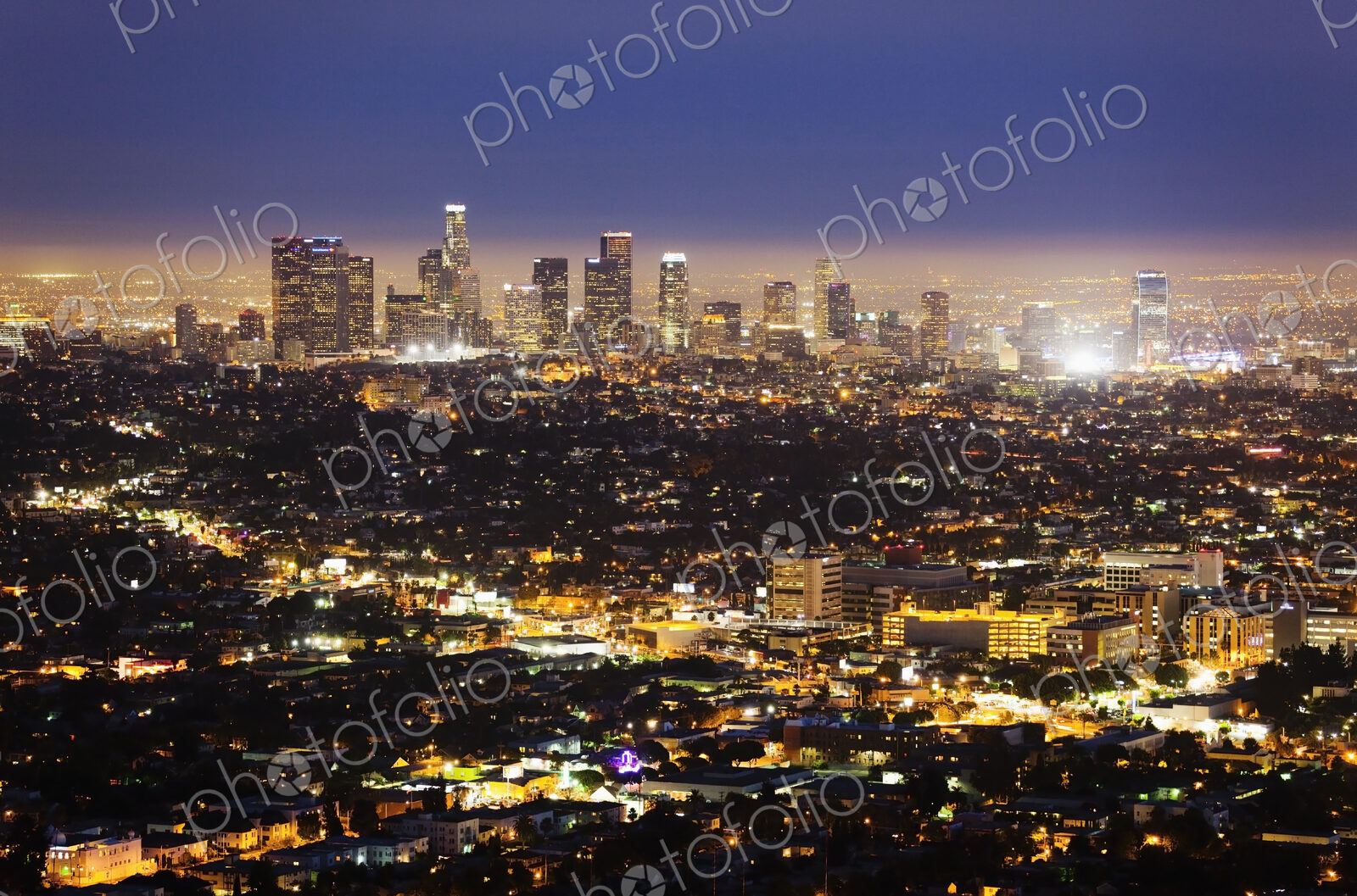 Los Angeles Cityscape at Night