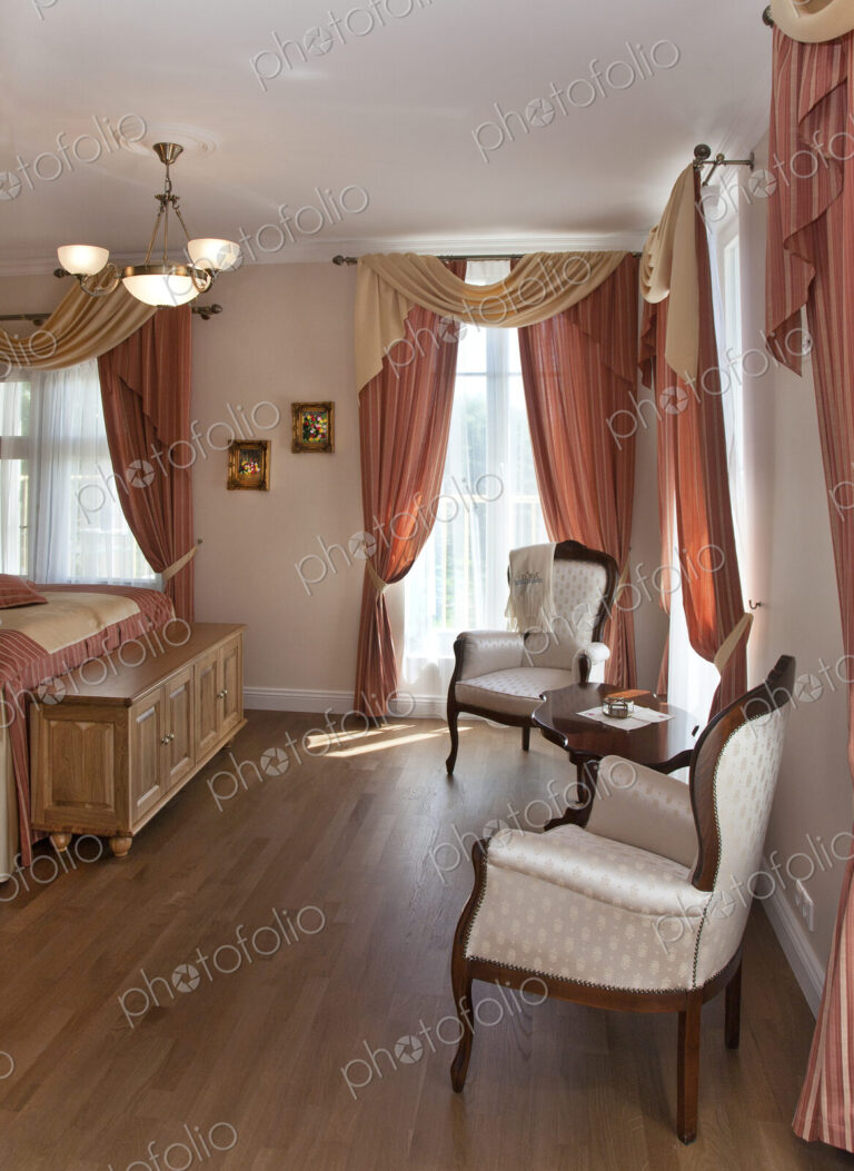 Lounge Area of Bedroom in Upscale Home