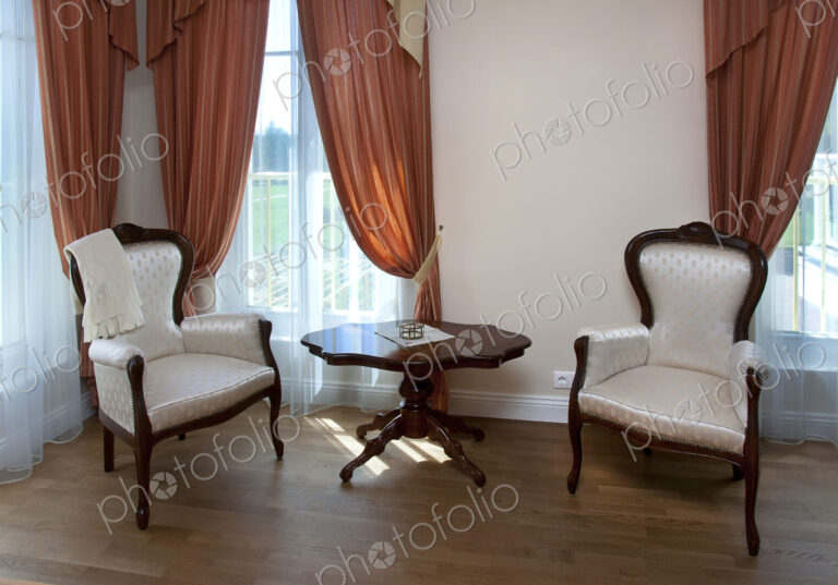 Lounge Area of Bedroom in Upscale Home