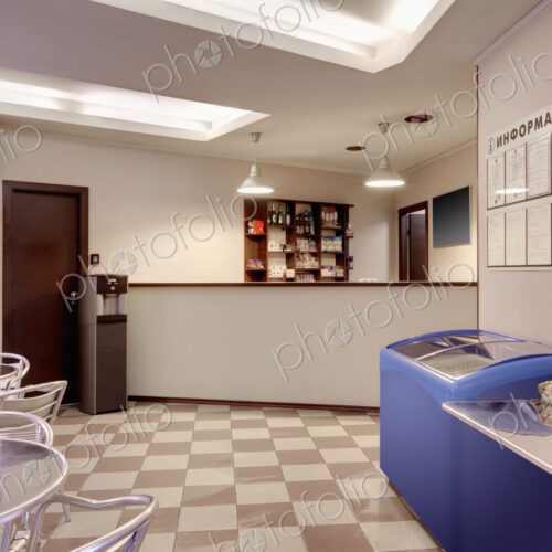 Lounge at reception in an auto repair shop business Lounge at reception in an auto repair shop business