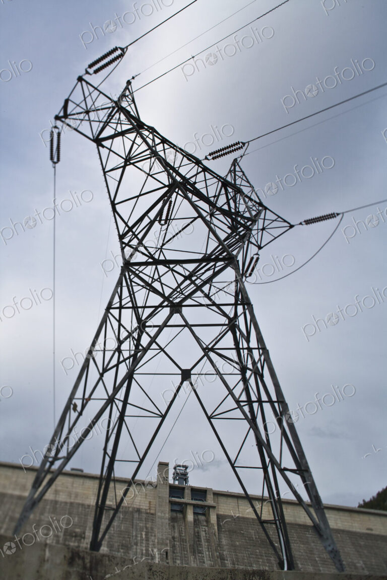 Low Angle View Of High Voltage Tower