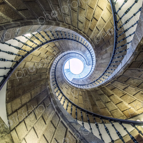 Low angle view of spiral staircase Low angle view of spiral staircase