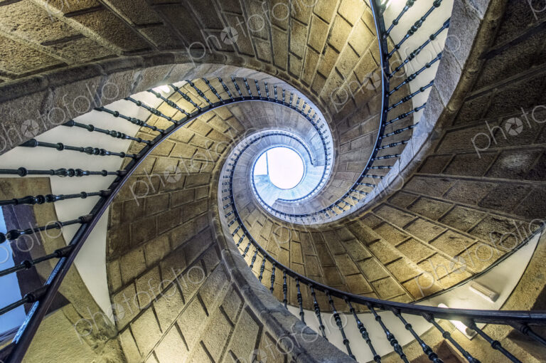 Low angle view of spiral staircase