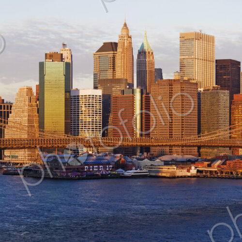 Lower Manhattan and the Brooklyn Bridge