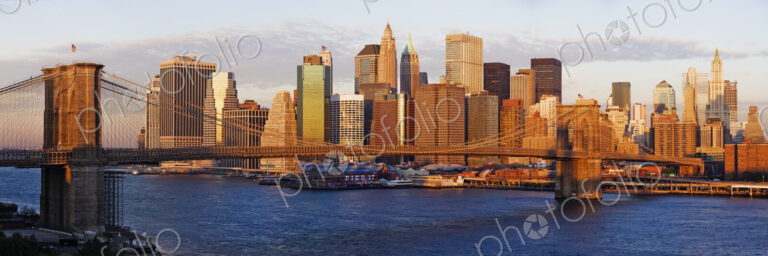 Lower Manhattan and the Brooklyn Bridge