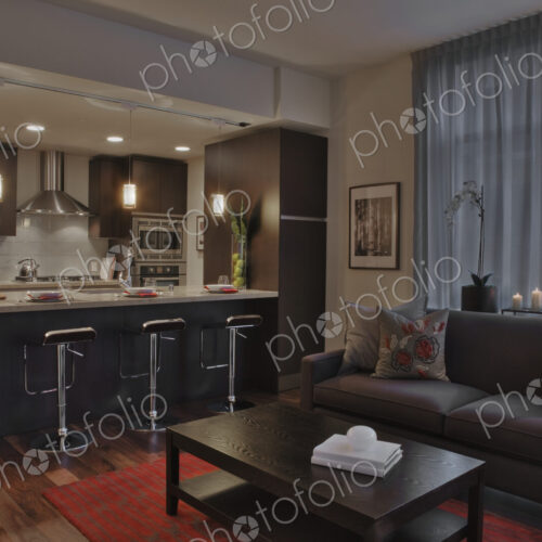 Luxury kitchen and living room Luxury kitchen and living room