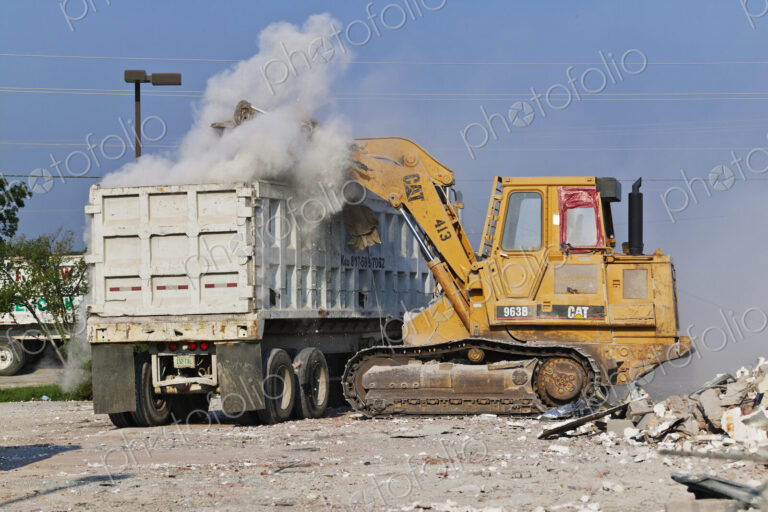 Machines Clearing Debris