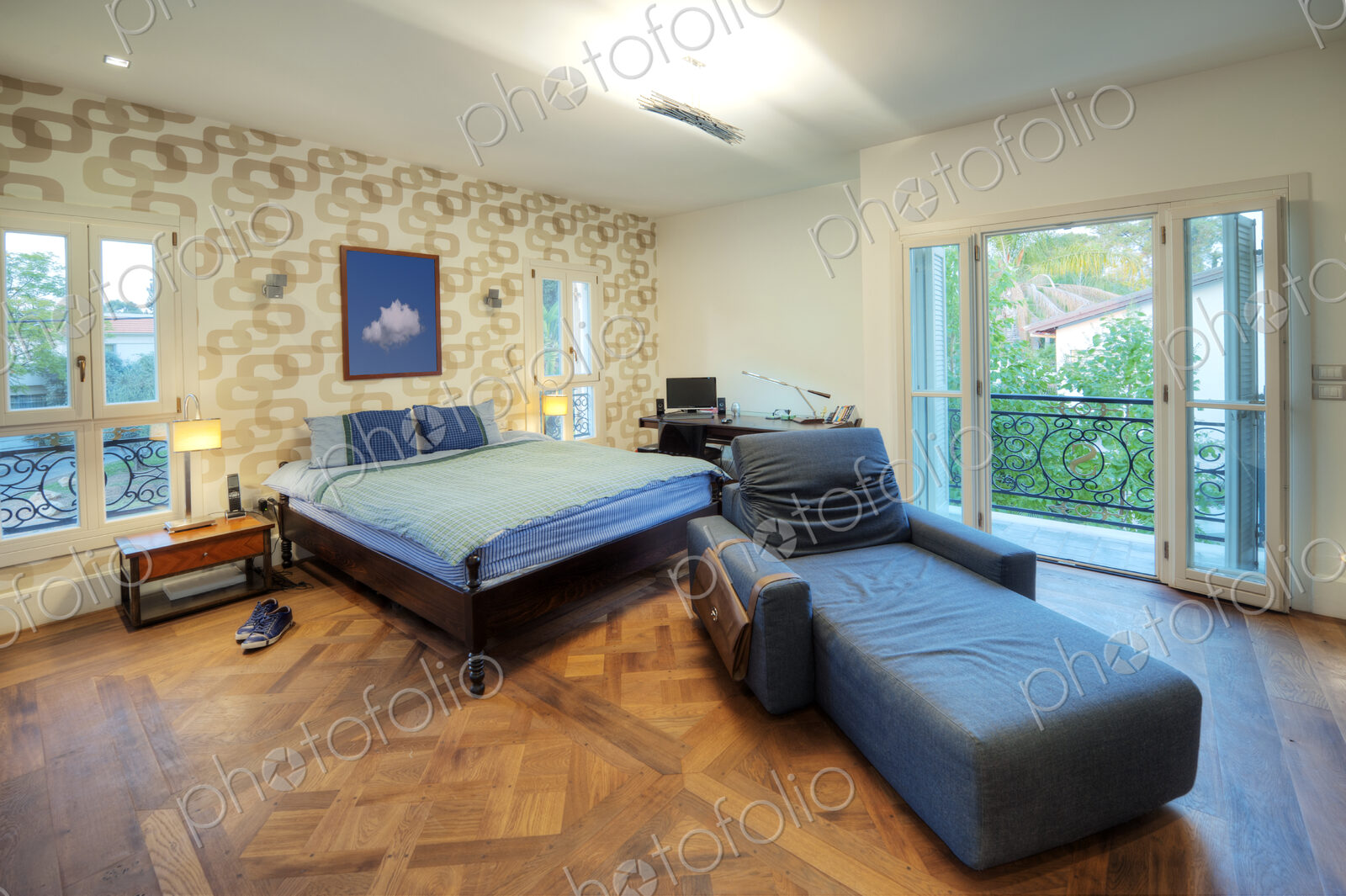 Masculine Decorated Bedroom