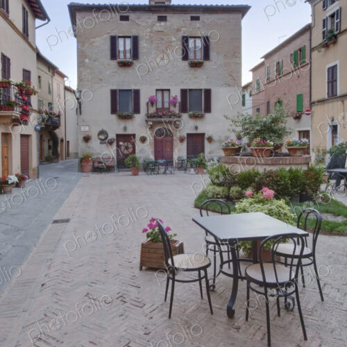 Medieval Square in Italy Medieval Square in Italy
