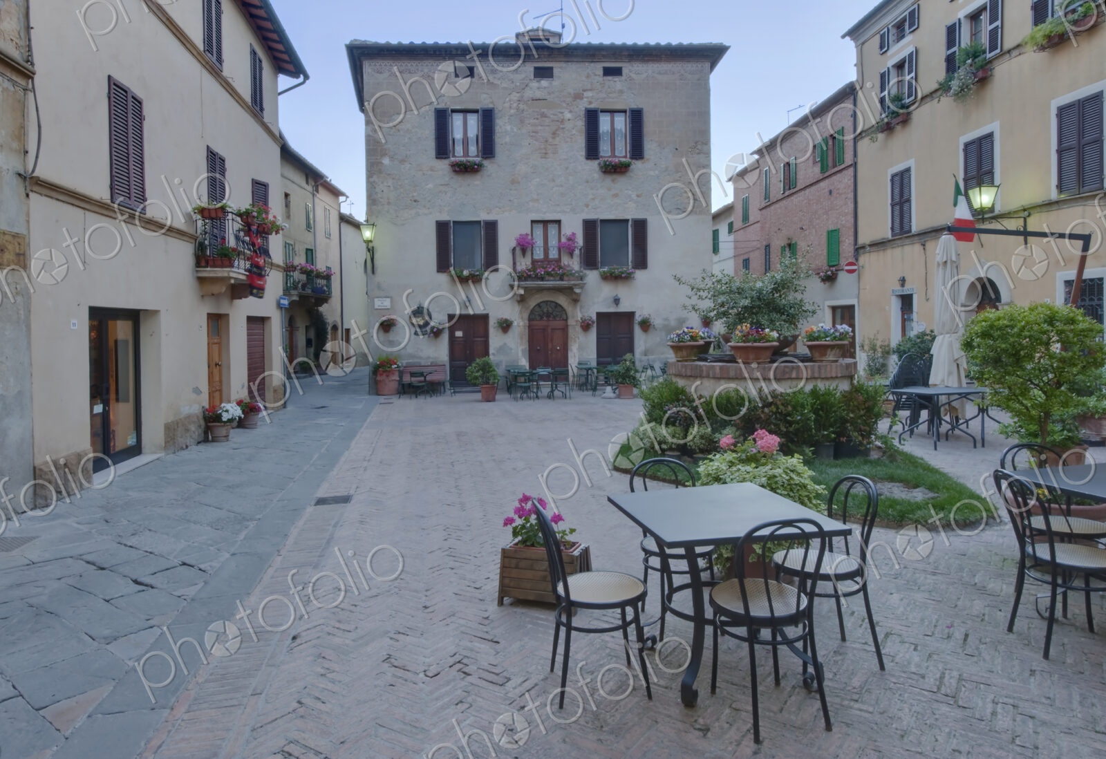 Medieval Square in Italy