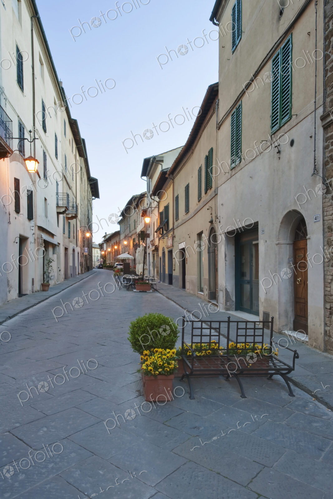 Medieval Street at Dawn