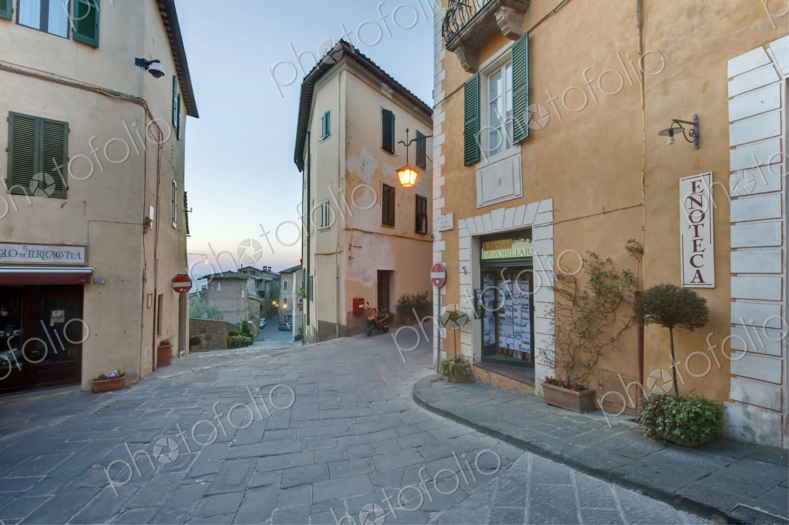 Medieval Street at Dawn