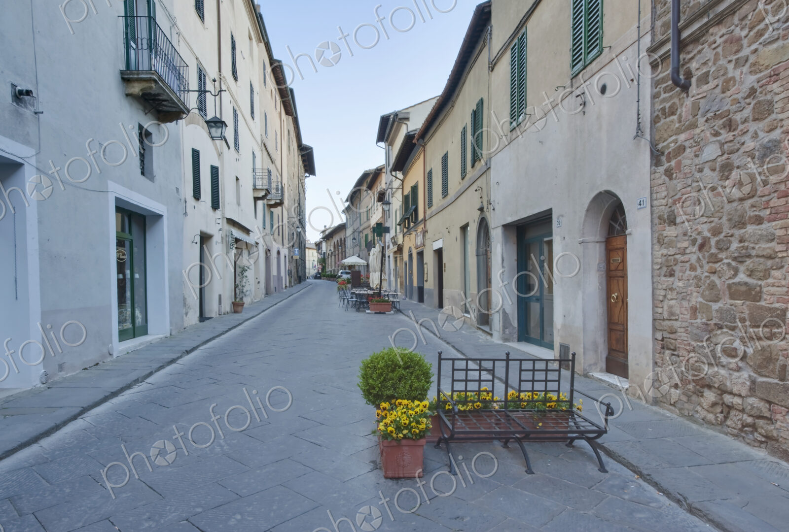 Medieval Street at Dawn