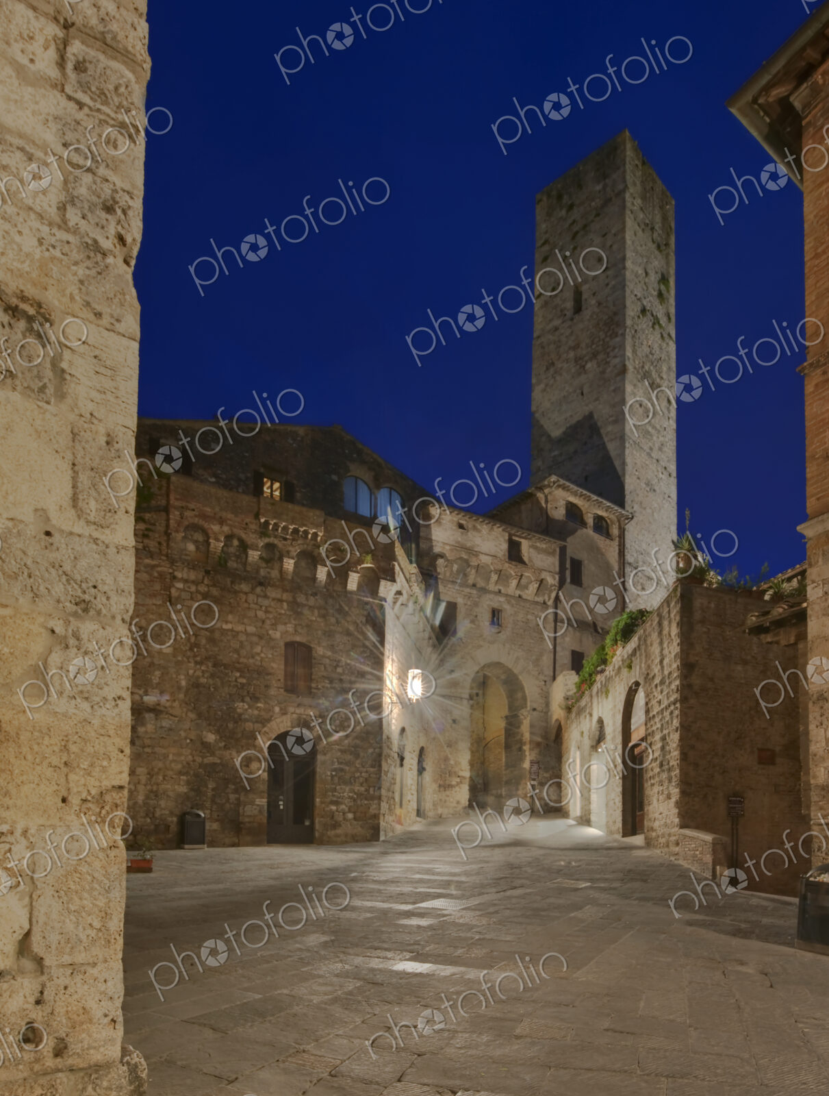 Medieval Street at Twilight