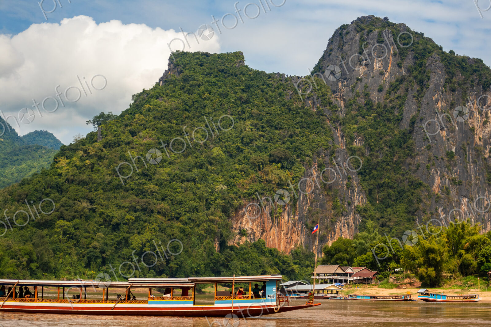 Mekong River near Pak Ou Caves, Luang Prabang Laos