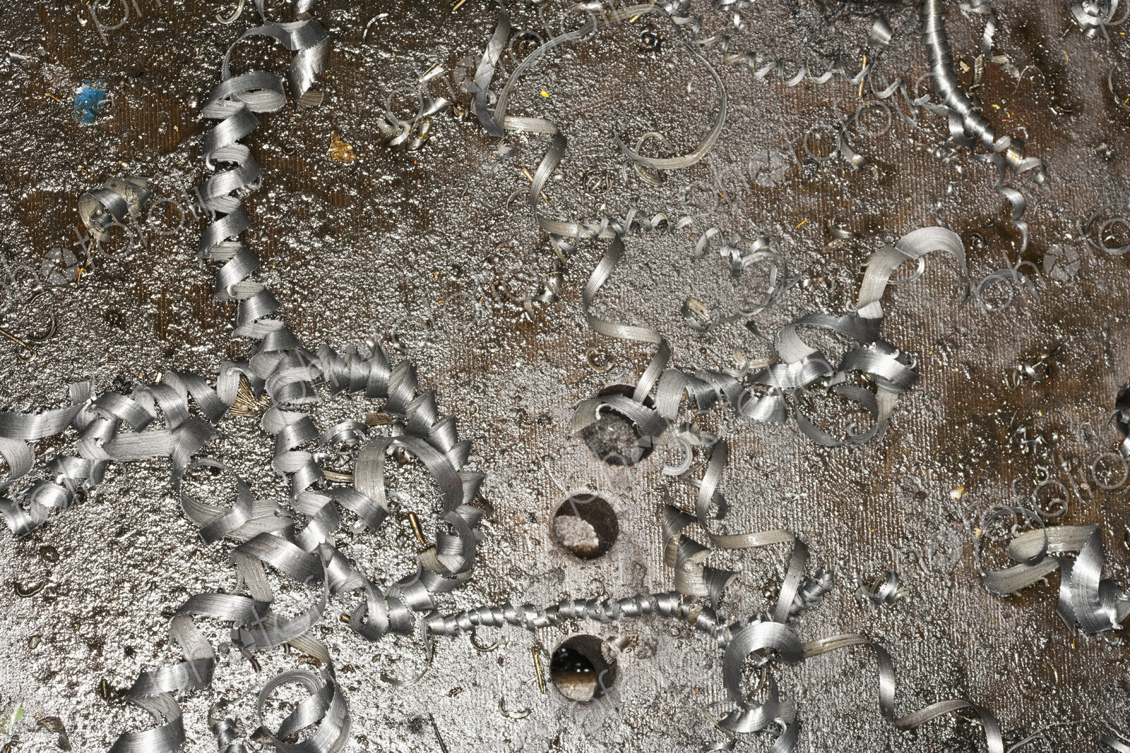 Metal Shavings on Floor