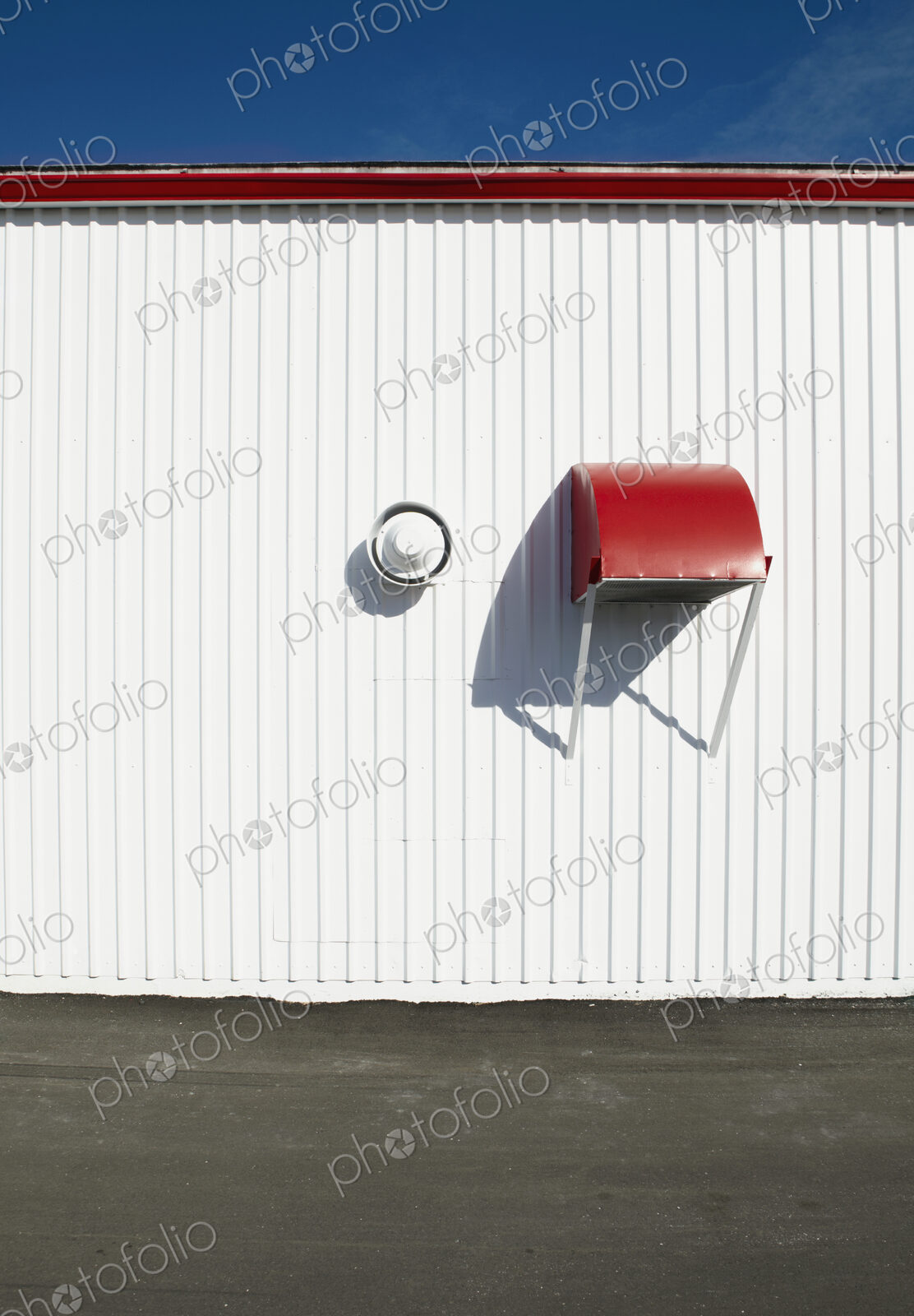 Metal Siding of a Building with Venting