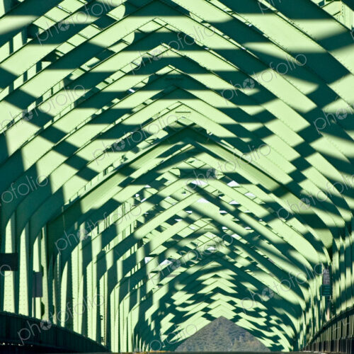Metal Structure Over Road