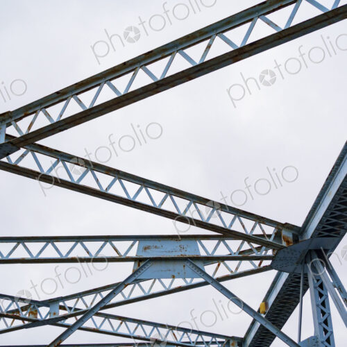 Metal bridge supports, Spokane, WA, USA,Metal bridge supports, Spokane, WA, USA