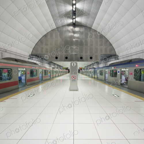 Minato Mirai Line, Motomachi Chukagai Subway Station, Yokohama, Japan