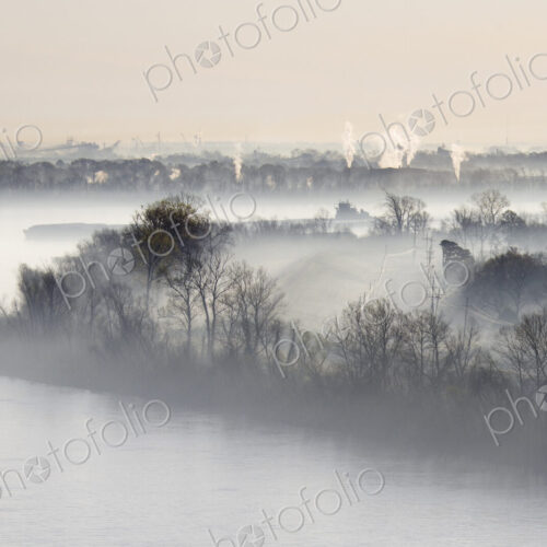Mist Shrouded River