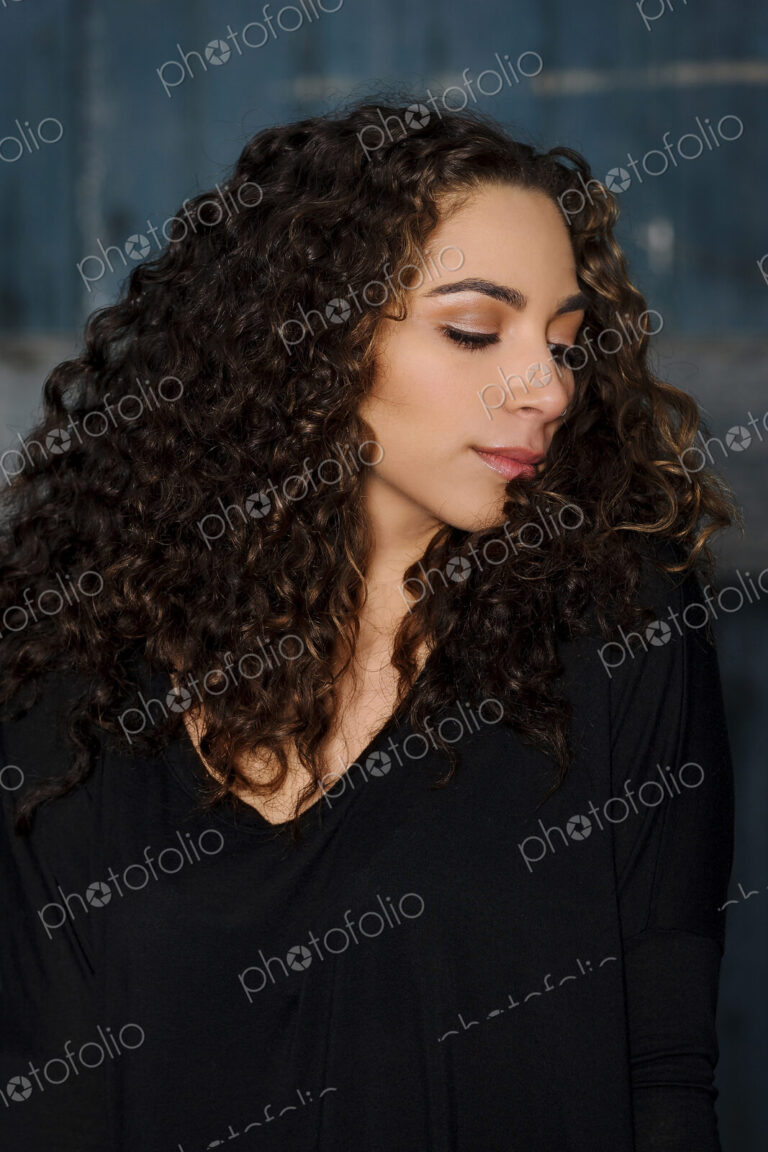 Mixed race woman standing outdoors