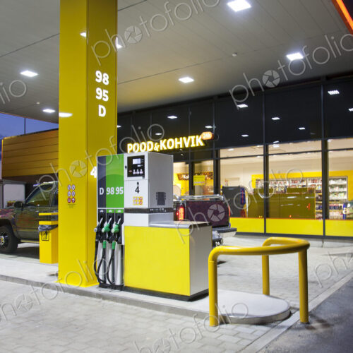 Modern Gas Station