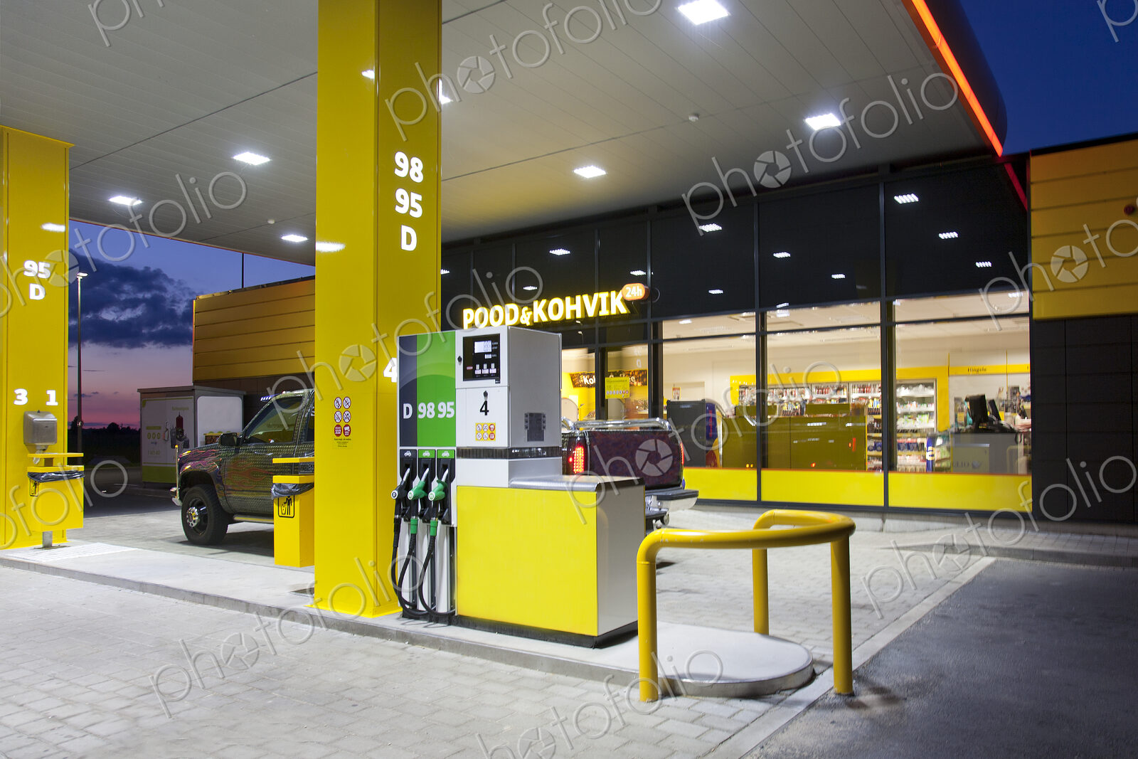 Modern Gas Station