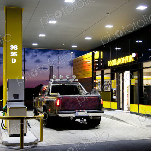 Modern Gas Station