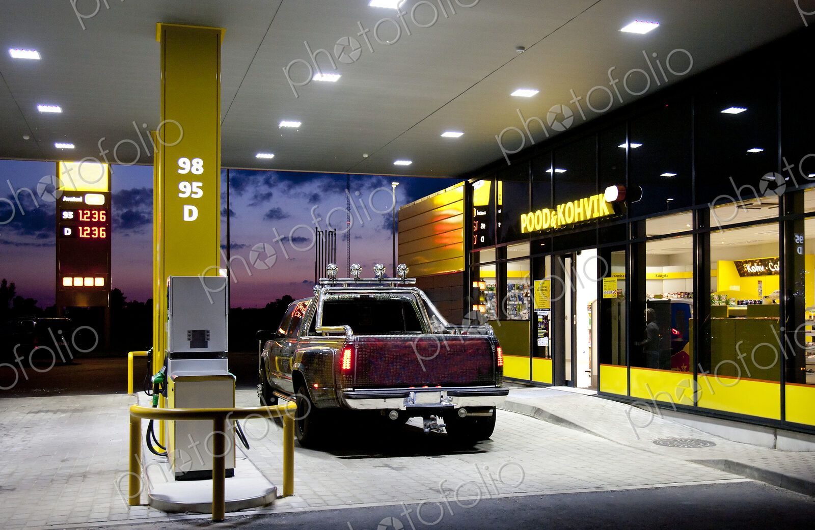 Modern Gas Station