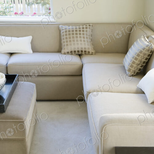 Modern Living Room with corner couch