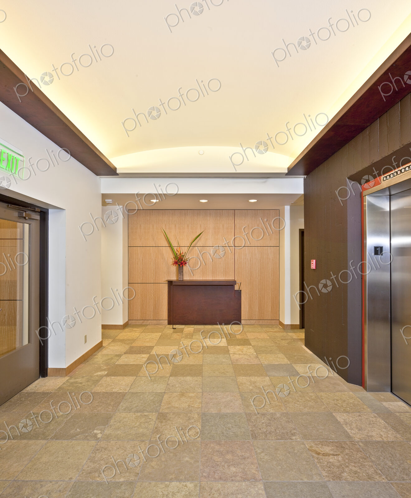 Modern Office Building Hallway