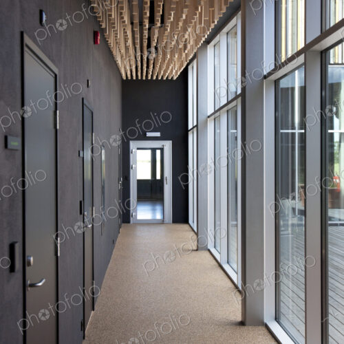 Modern Office Hallway