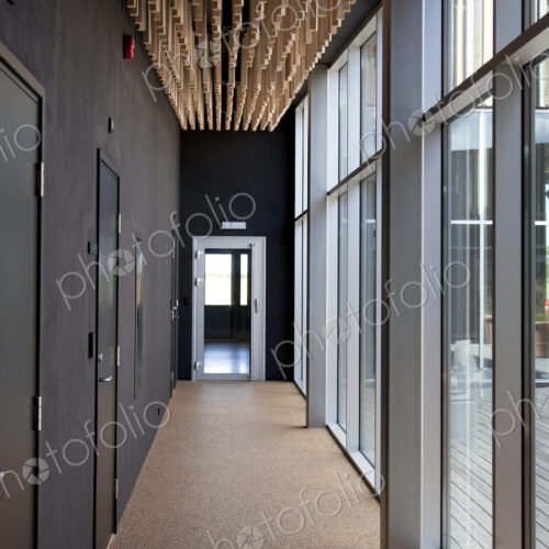 Modern Office Hallway