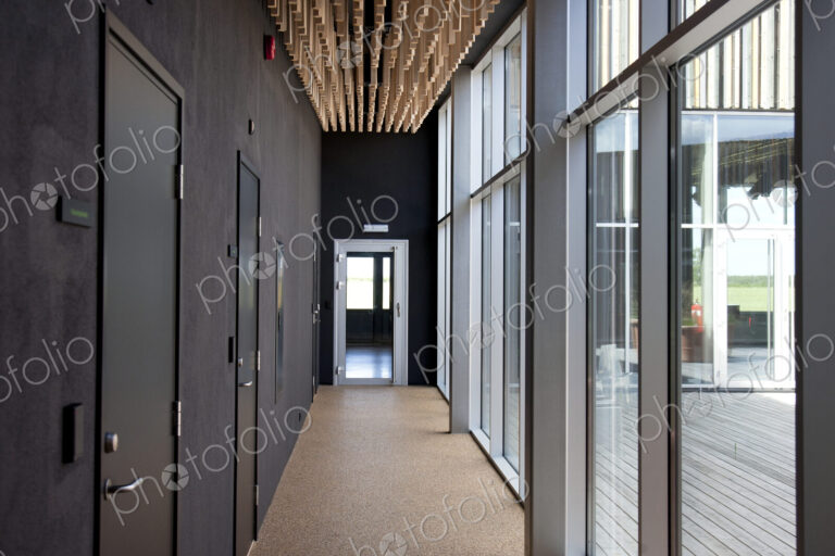 Modern Office Hallway
