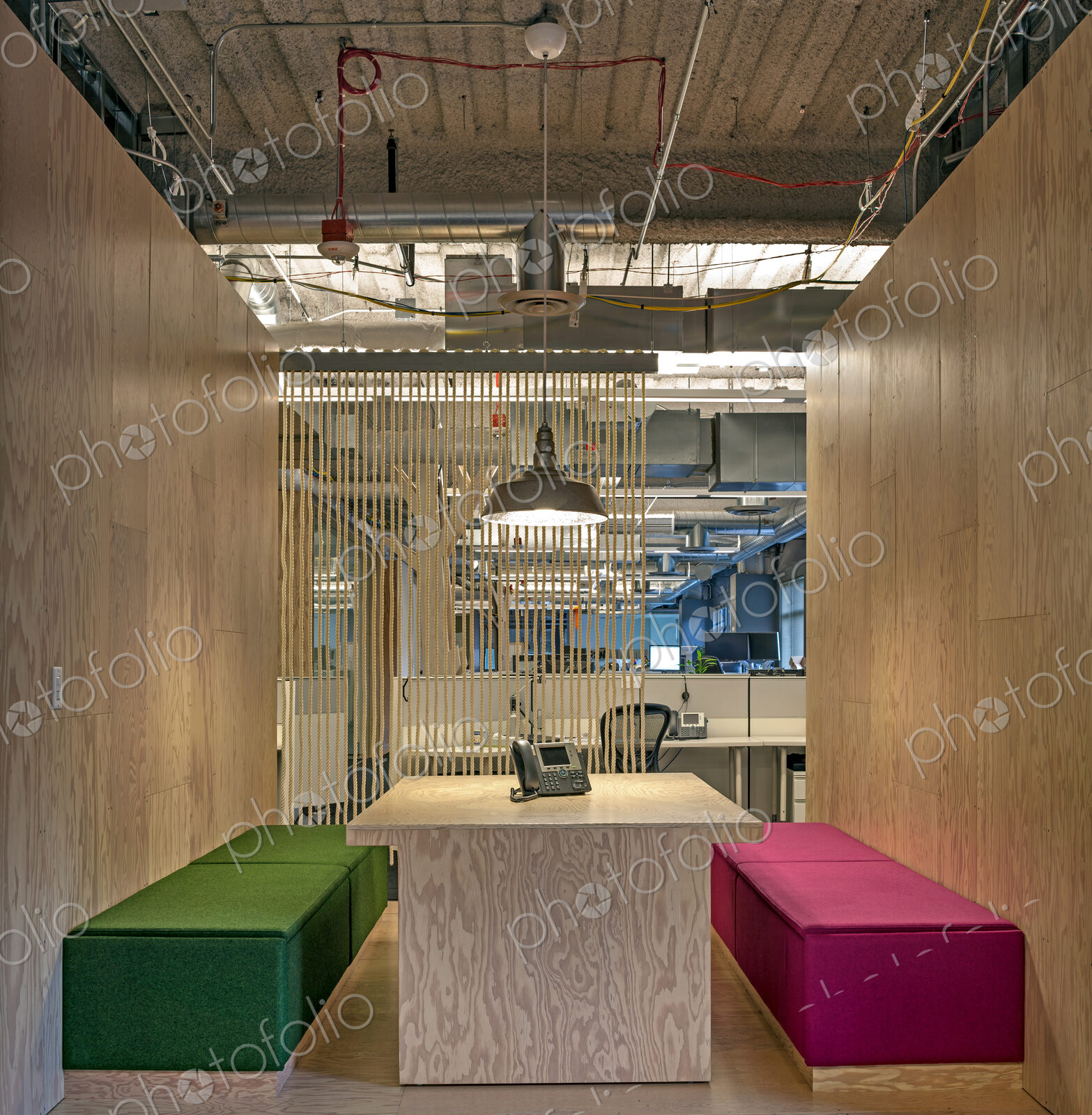Modern architecture of office conference room