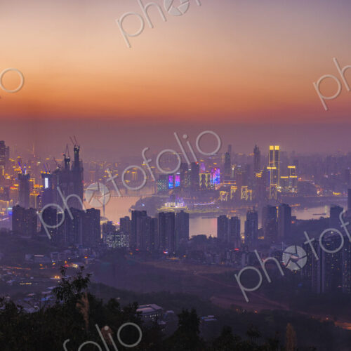 Modern skyline of Chongqing with Yangtze River. Modern skyline of Chongqing with Yangtze River.