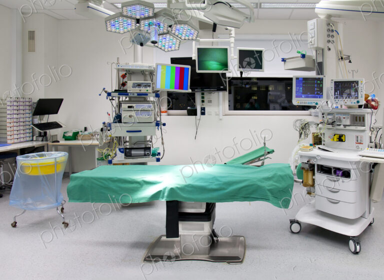 Modern well equipped operating theatre in a new hospital.