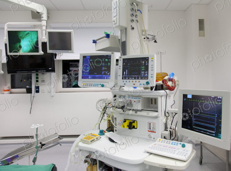 Modern well equipped operating theatre in a new hospital.