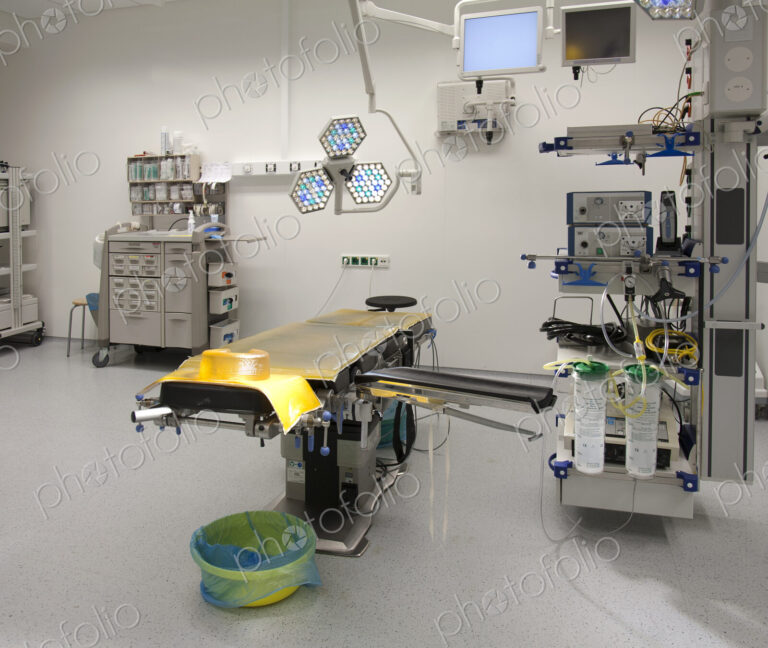 Modern well equipped operating theatre in a new hospital.