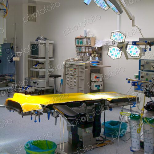 Modern well equipped operating theatre in a new hospital.