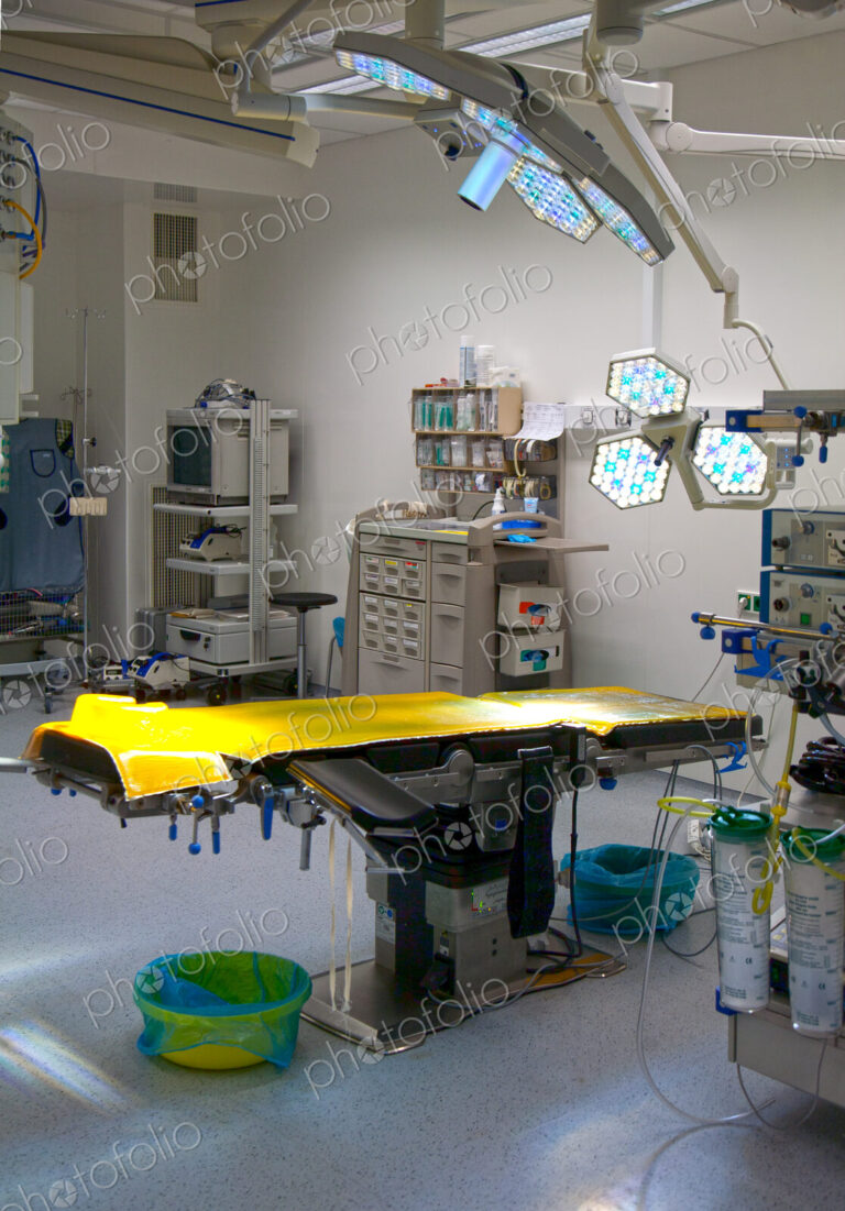 Modern well equipped operating theatre in a new hospital.