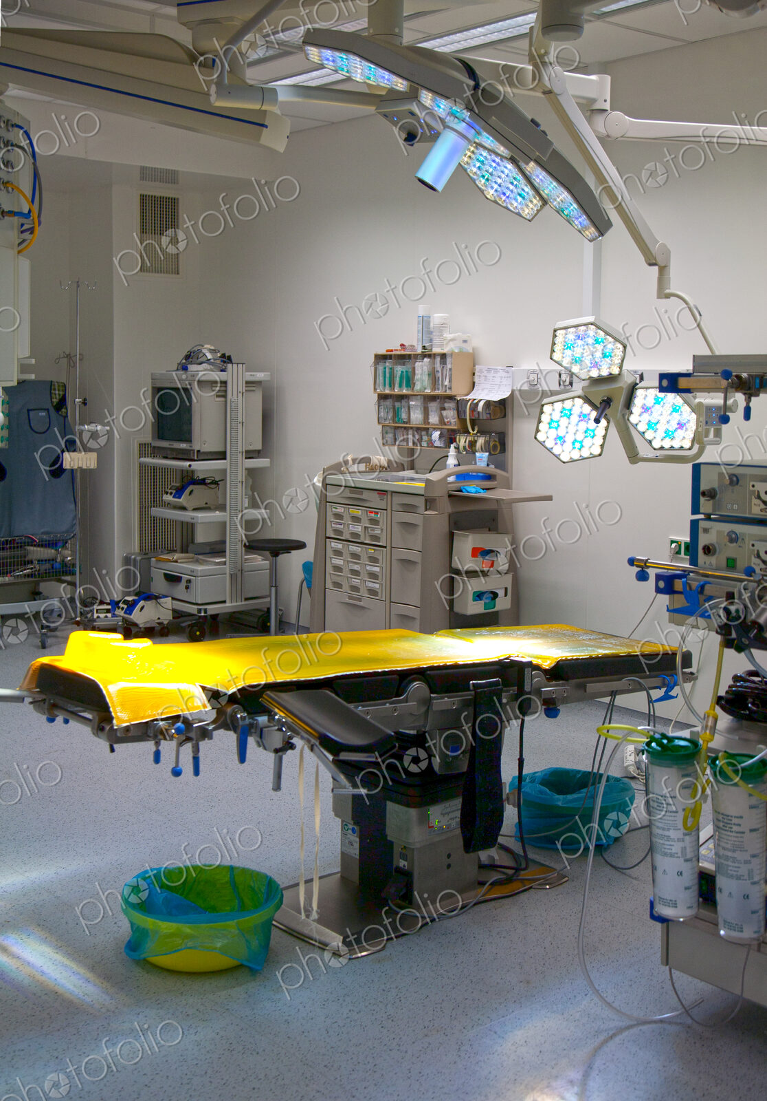 Modern well equipped operating theatre in a new hospital.