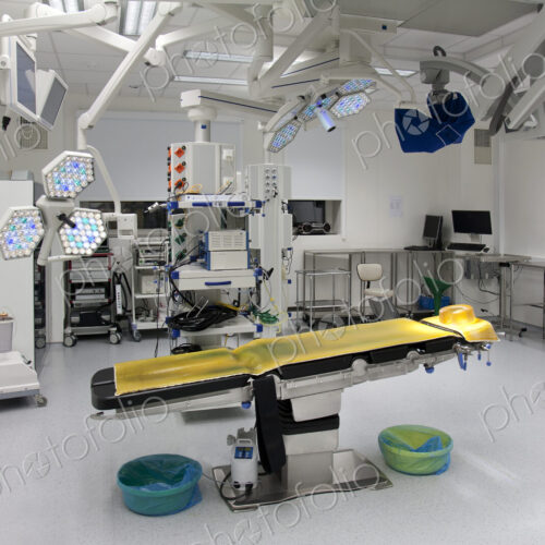 Modern well equipped operating theatre in a new hospital.