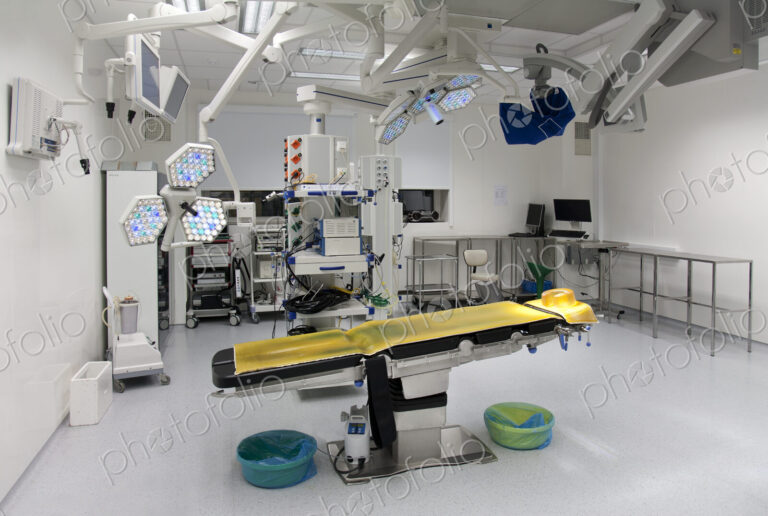 Modern well equipped operating theatre in a new hospital.