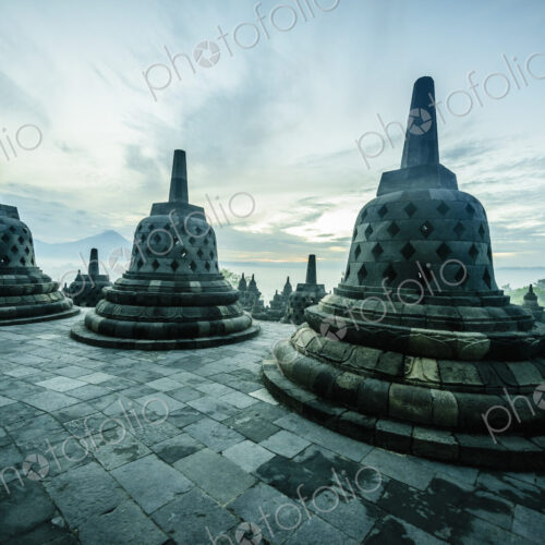 Monuments in Borobudur, Jawa Tengah, Indonesia Monuments in Borobudur, Jawa Tengah, Indonesia