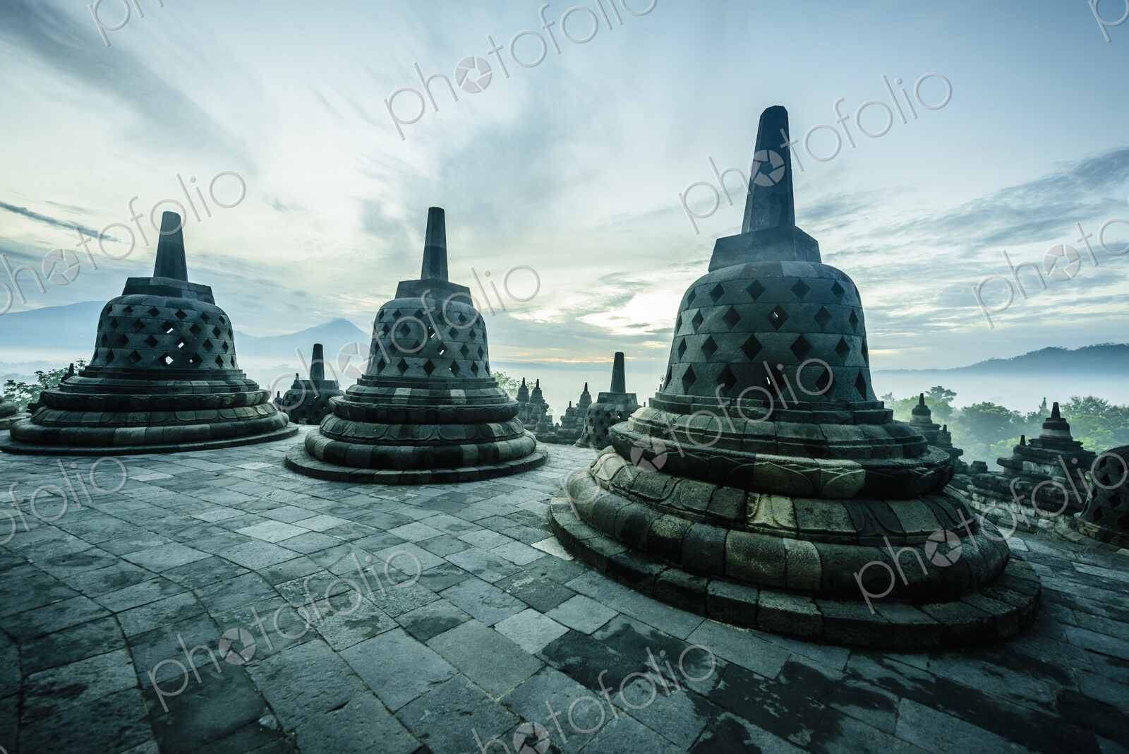 Monuments in Borobudur, Jawa Tengah, Indonesia